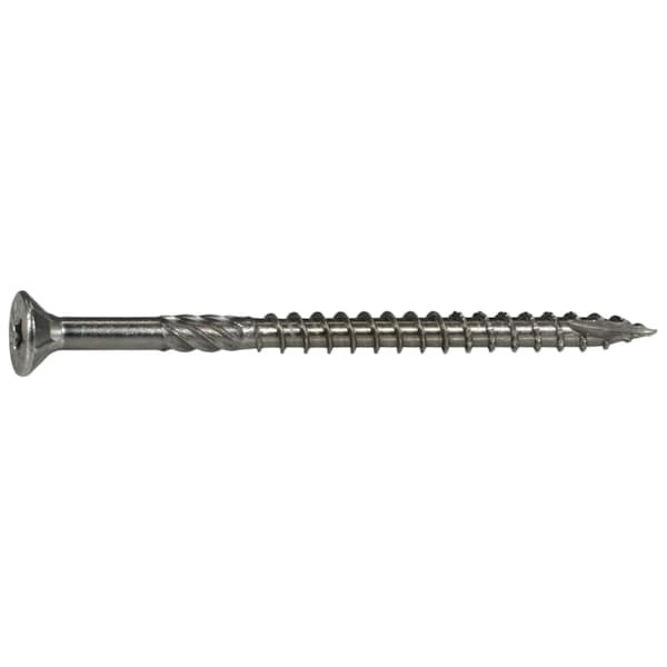 Saberdrive Deck Screw, #10 x 3 in, 18-8 Stainless Steel, Flat Head, Torx Drive, 1492 PK 51819 - main
